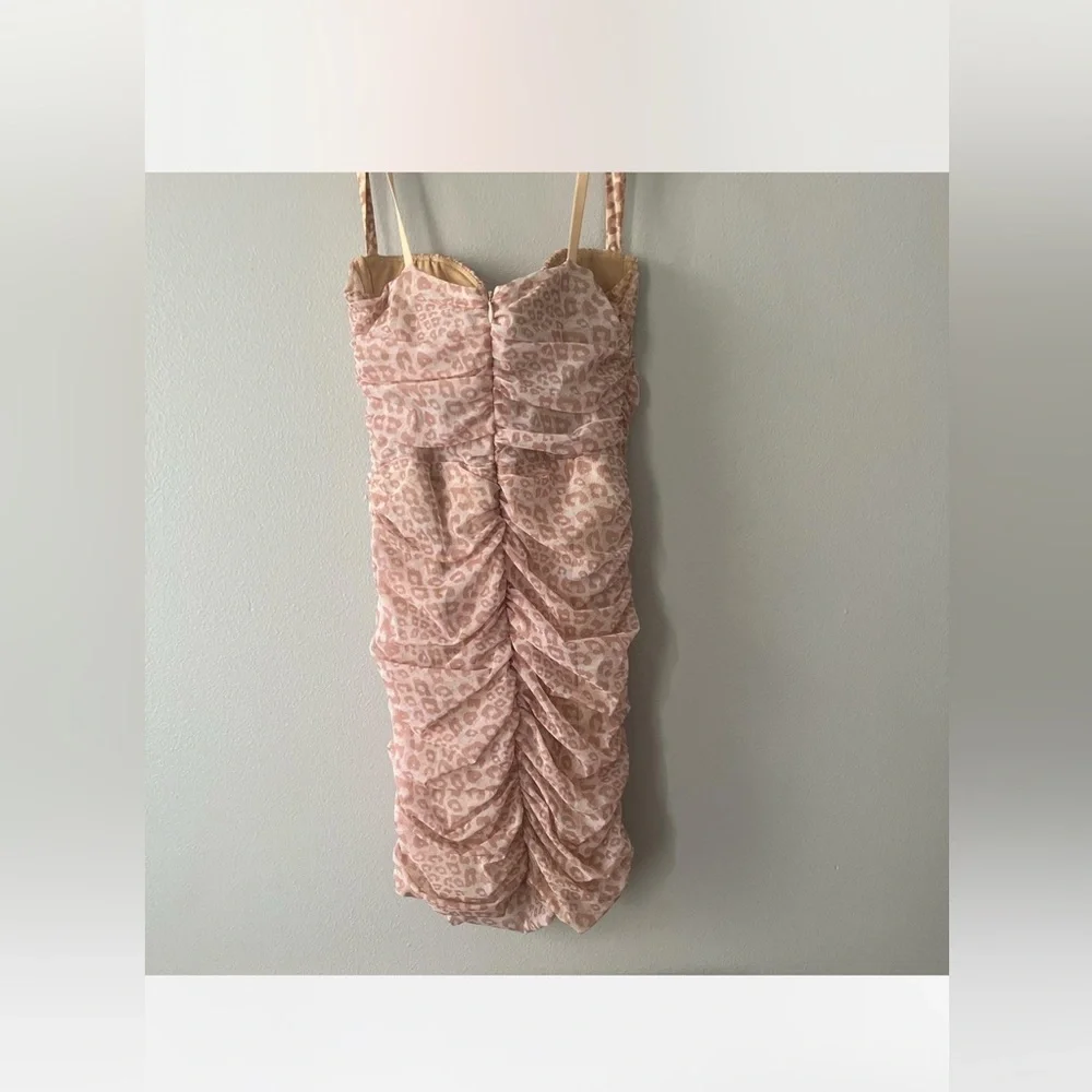 Oh Polly dress cheetah pink. NWT - Picture 2 of 5